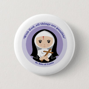 St. Rita of Cascia Pinback Button