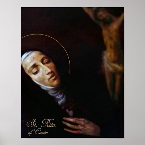 St Rita of Cascia Poster
