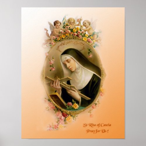 St Rita of Cascia Poster