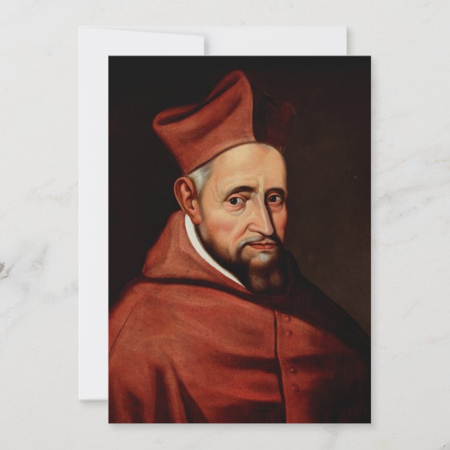St. Robert Bellarmine Patron of Canon Lawyers Invitation (Front)