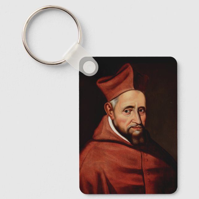 St. Robert Bellarmine Patron of Canon Lawyers Keychain (Front)