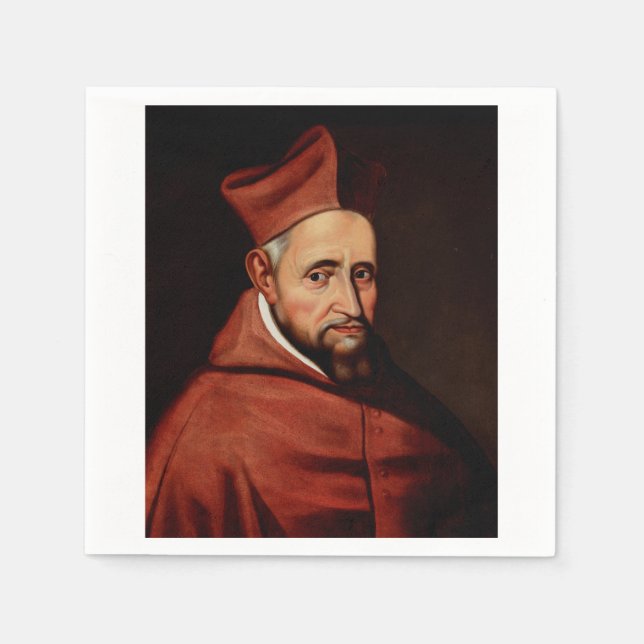 St. Robert Bellarmine Patron of Canon Lawyers Napkins (Front)
