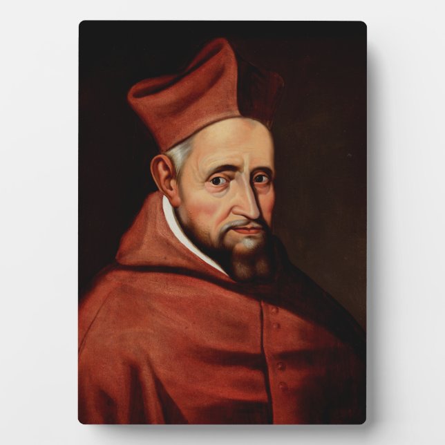 St. Robert Bellarmine Roman Library Art Plaque (Front)
