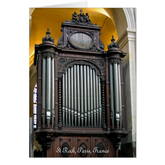 St Roch choir organ Cards (Front)