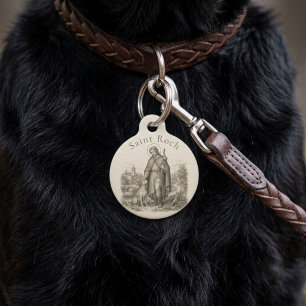 St. Roch Patron Saint Of Dogs Pet ID Tag