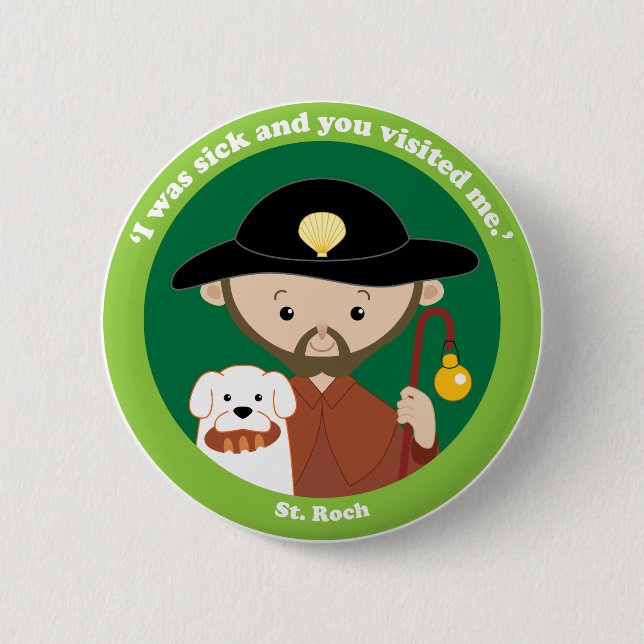 St. Roch Pinback Button (Front)