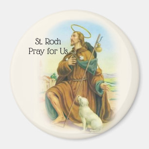 St. Roch Rocco Italian Patron Saint of Dogs Magnet