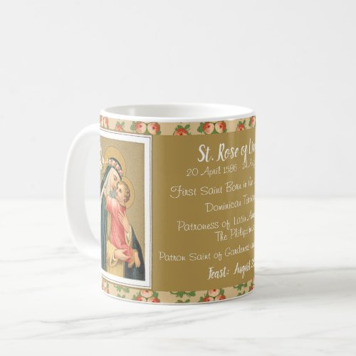 St Rose of Lima and the Christ Child M 023 Coffee Mug