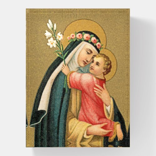 St Rose of Lima and the Christ Child M 023 Paperweight