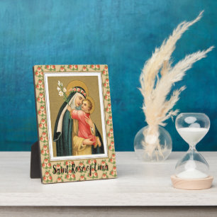 St. Rose of Lima and the Christ Child (M 023) Plaque