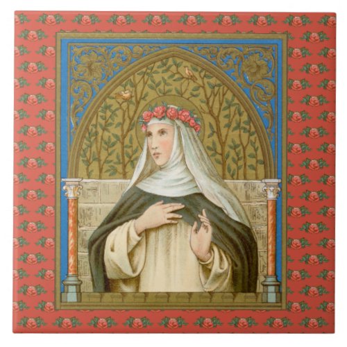 St Rose of Lima BK 020 Ceramic Tile