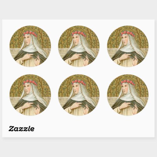 St Rose of Lima BK 020 Classic Round Sticker