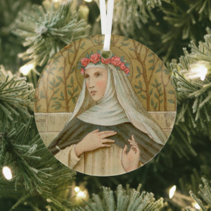 St. Rose of Lima (BK 020) Glass Ornament