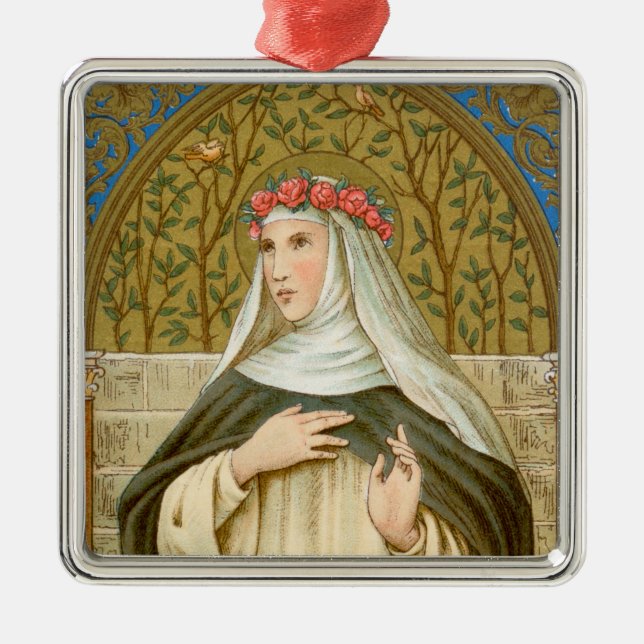 St. Rose of Lima (BK 020) Metal Ornament (Front)