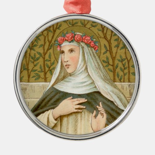 St Rose of Lima BK 020 Metal Ornament