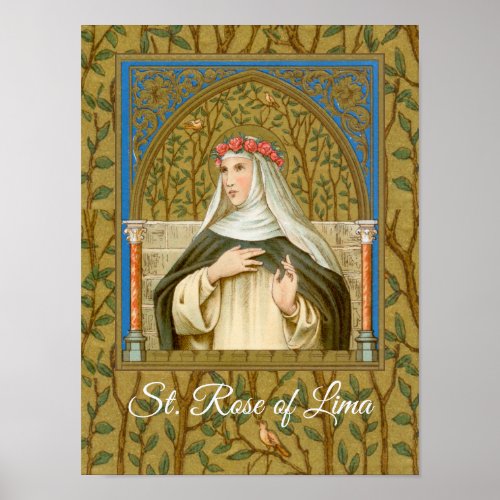 St Rose of Lima BK 020 Poster