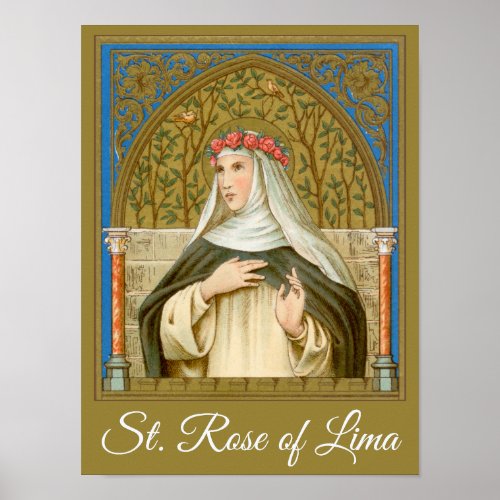 St Rose of Lima BK 020 Poster