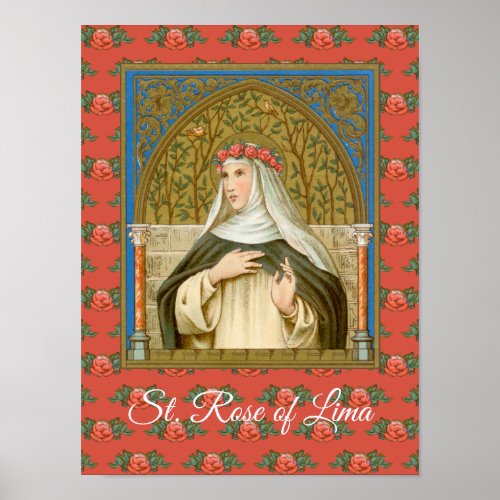 St Rose of Lima BK 020 Poster