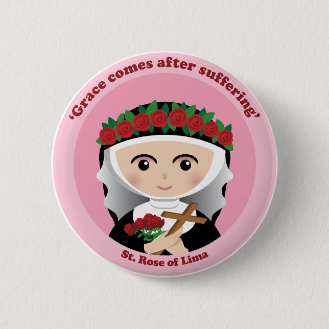 St. Rose of Lima Button (Front)