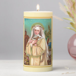 St. Rose of Lima by Night (M 024) 3"x6" Pillar Candle