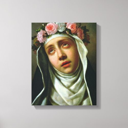 St Rose of LIma Canvas Print