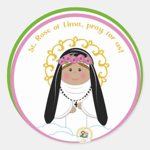 St Rose of Lima Classic Round Sticker