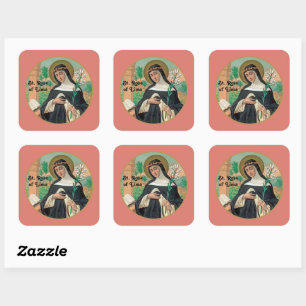 St. Rose of Lima (Detail; K 48) Square Sticker