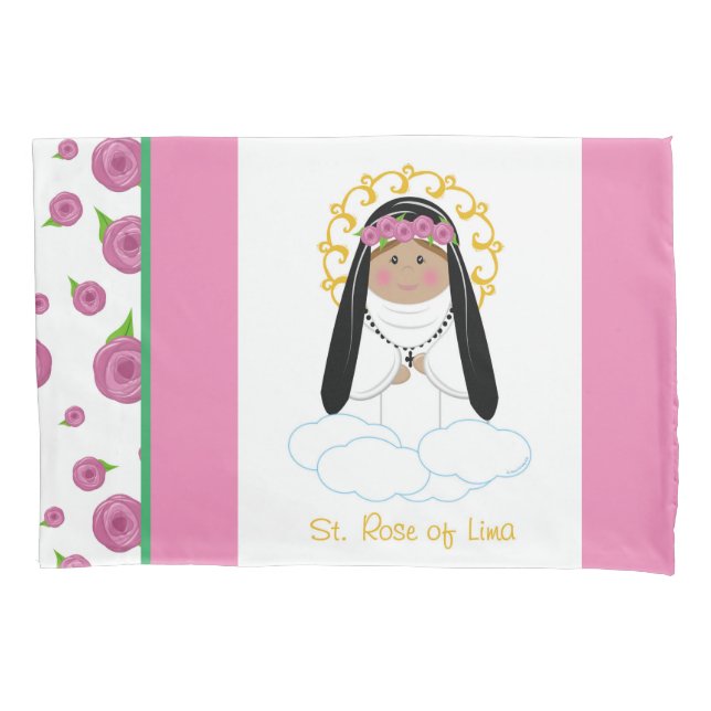 St. Rose of Lima Pillow Case (Front)