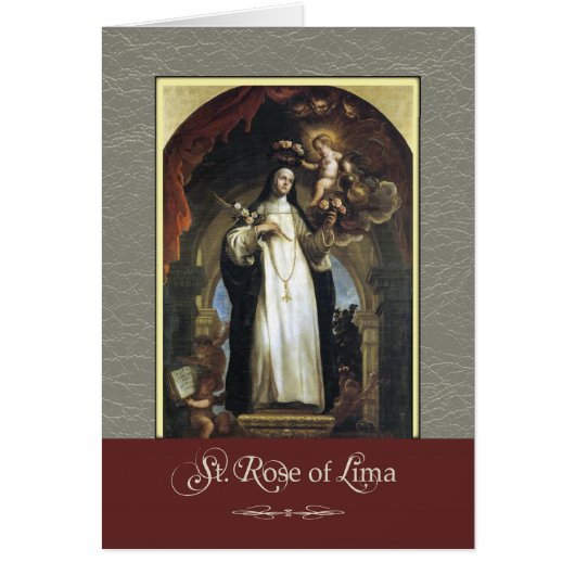 St. Rose of Lima Pray For Us Cards (Front)