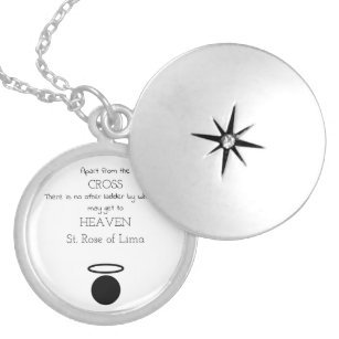 St. Rose of Lima Quote Locket