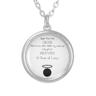 St. Rose of Lima Quote Necklace