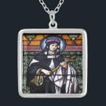 St. Rose of Lima Stained Glass Necklace<br><div class="desc">Necklace is from a photograph of a St. Rose of Lima Stained Glass Window</div>