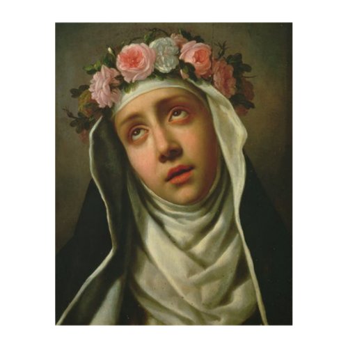 St Rose of Lima Wood Wall Art