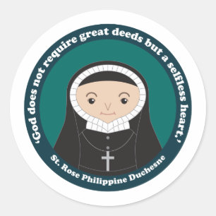St. Rose Philippine Duchesne Classic Round Sticker