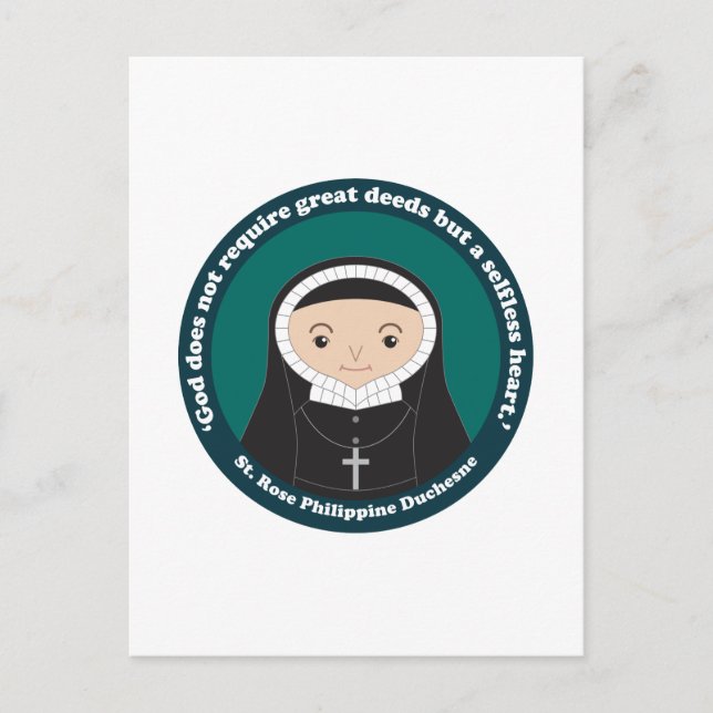 St. Rose Philippine Duchesne Postcard (Front)