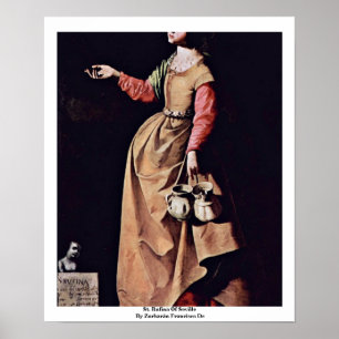 St. Rufina Of Seville By Zurbarán Francisco De Poster