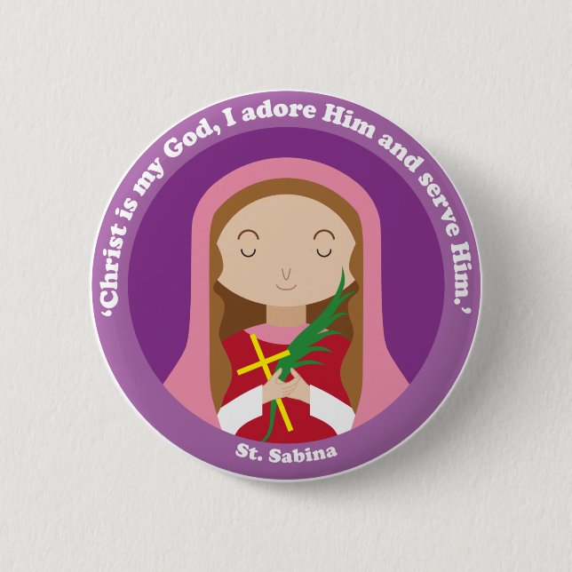 St. Sabina Button (Front)