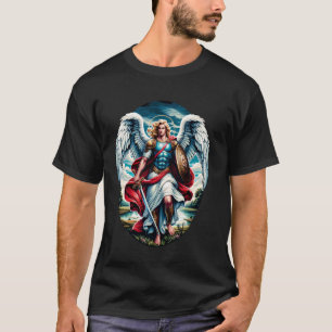 St Saint Michael the Archangel Catholic Angel Warr T-Shirt