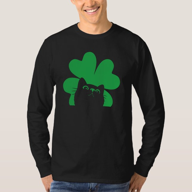 St Saint Patrick's Day Cat Men Women Kids T-Shirt (Front)