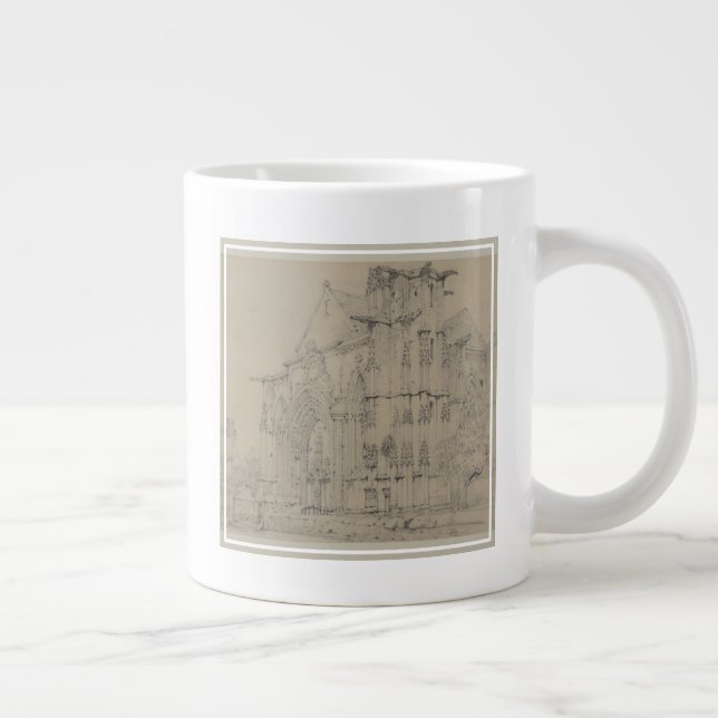 St. Sauveur, Dives, Normandy, c.1821 Giant Coffee Mug (Right)
