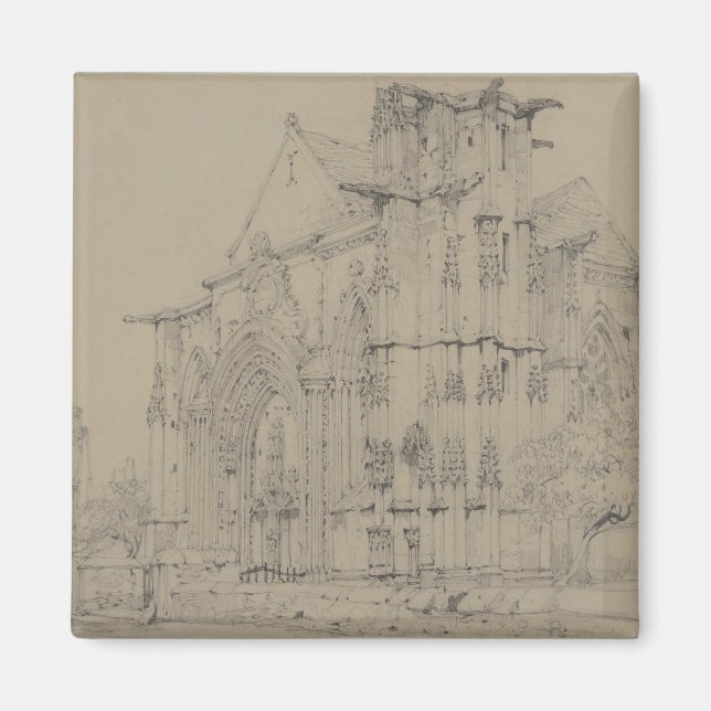 St. Sauveur, Dives, Normandy, c.1821 Magnet (Front)