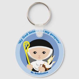 St. Scholastica Keychain