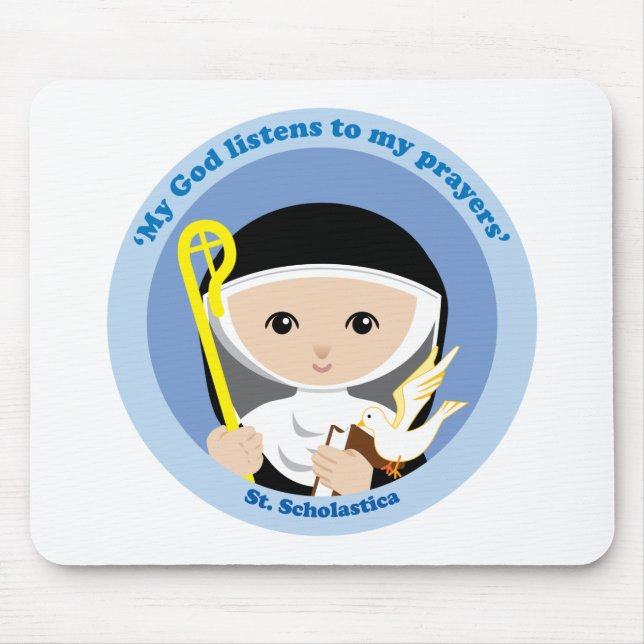 St. Scholastica Mouse Pad (Front)