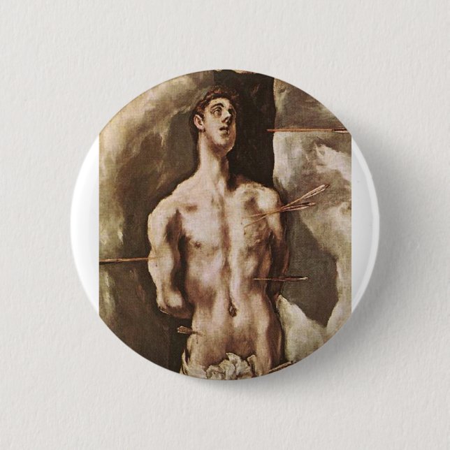 St Sebastian Button (Front)