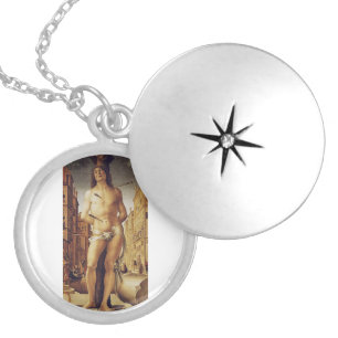 St Sebastian by Liberale Da Verona  Locket Necklace