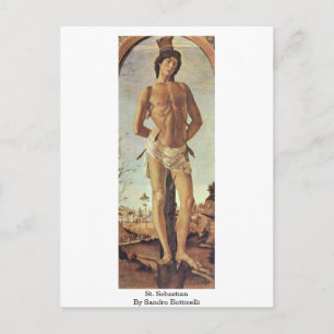 St. Sebastian By Sandro Botticelli Postcard