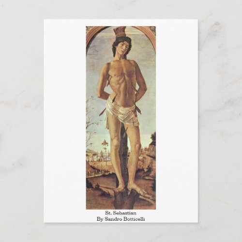 St Sebastian By Sandro Botticelli Postcard