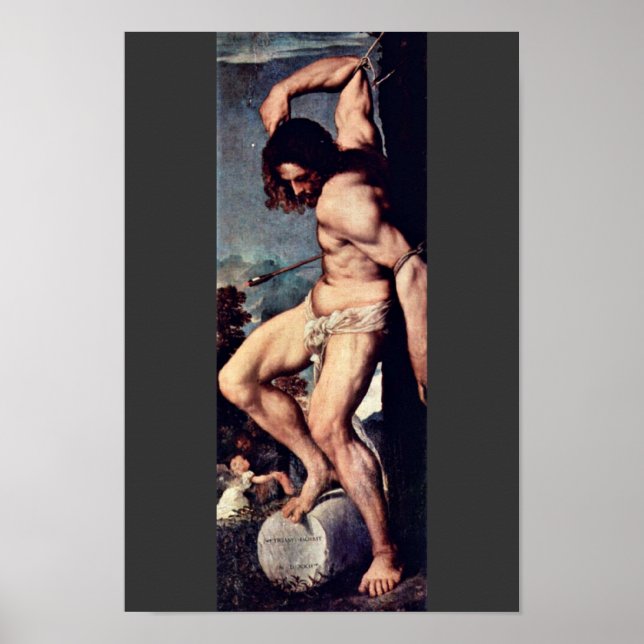 St. Sebastian By Tizian (Best Quality) Poster (Front)