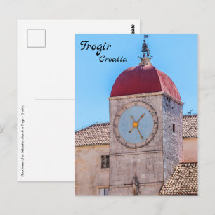 St Sebastian church in Trogir - Dalmatia, Croatia Postcard