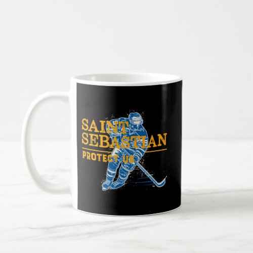 St Sebastian Hockey Patron Saint Of Sports Athlete Coffee Mug